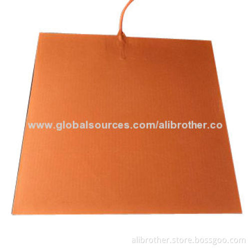 12V Silicone Rubber Heater Bed, 300x300mm